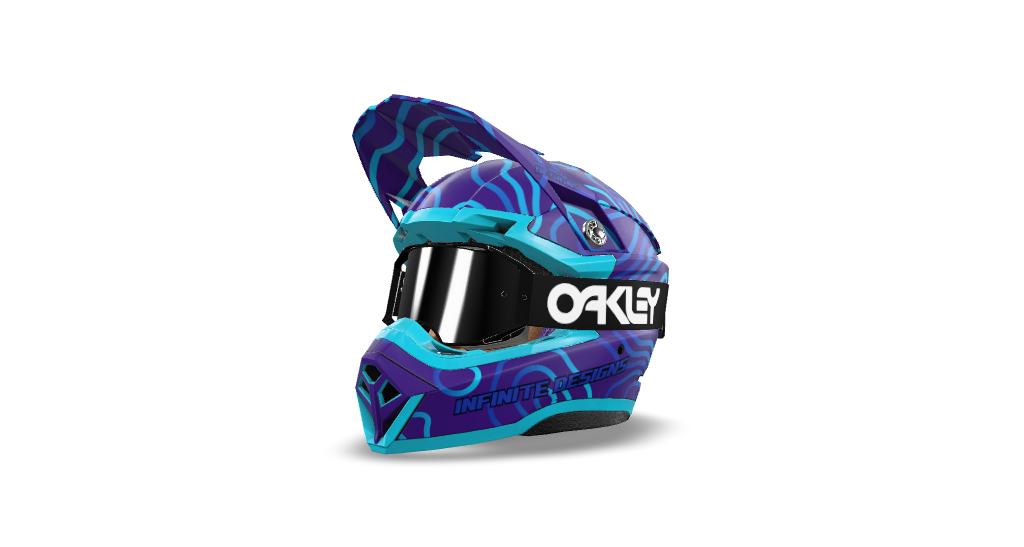 Bell Moto 10 "Curve" Purple/Blue
