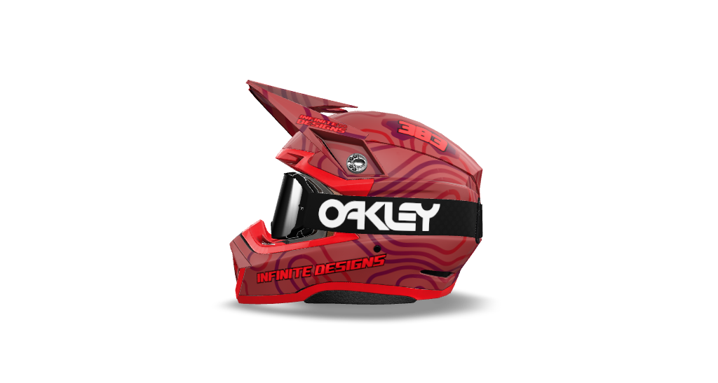 Bell Moto 10 "Curve" Red/Dark Red