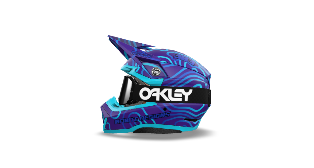 Bell Moto 10 "Curve" Purple/Blue