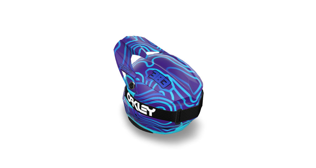 Bell Moto 10 "Curve" Purple/Blue