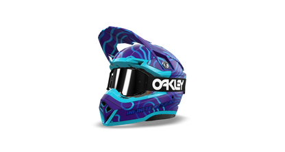 Bell Moto 10 "Curve" Purple/Blue