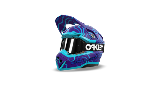 Bell Moto 10 "Curve" Purple/Blue