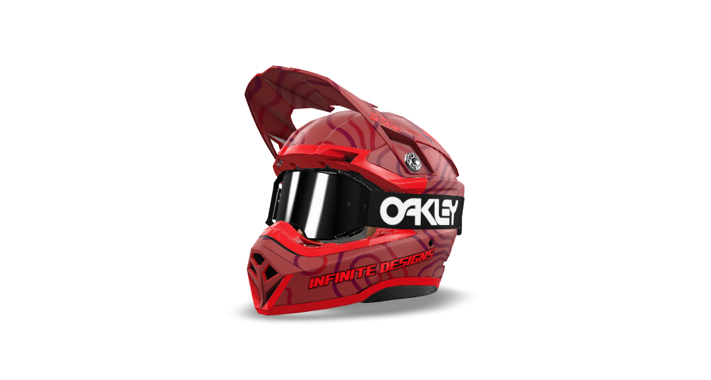Bell Moto 10 "Curve" Red/Dark Red