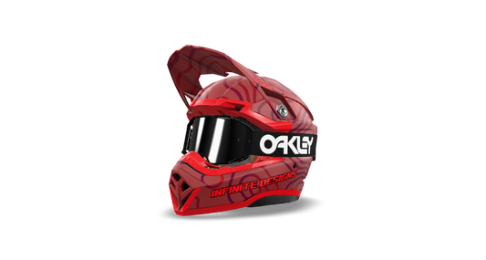 Bell Moto 10 "Curve" Red/Dark Red
