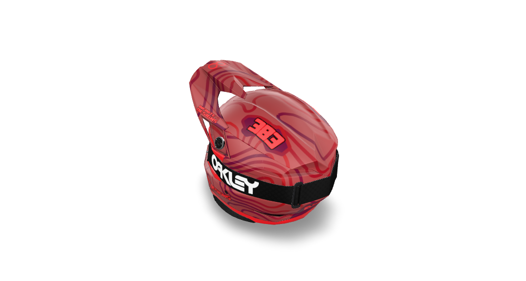Bell Moto 10 "Curve" Red/Dark Red