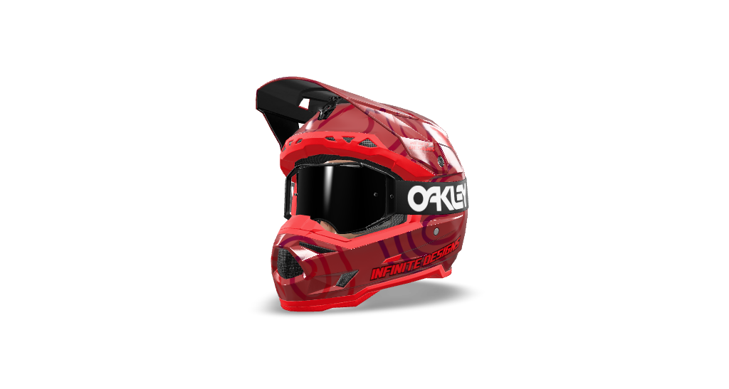 6D ATR 3 Helmet Wrap "Curve" Red/Dark Red