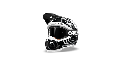 6D ATR 3 Helmet Wrap "Curve" Black/White