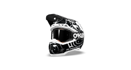 6D ATR 3 Helmet Wrap "Curve" Black/White