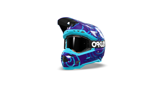 6D ATR 3 Helmet Wrap "Curve" Purple/Blue