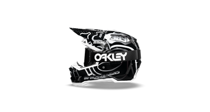 6D ATR 3 Helmet Wrap "Curve" Black/White