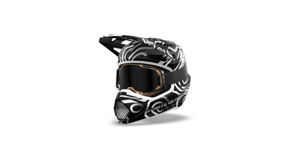 Fox V3 Helmet Wrap "Curve" Black/White