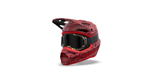 Fox V3 Helmet Wrap "Curve" Red/Dark Red