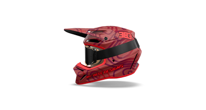Fox V3 Helmet Wrap "Curve" Red/Dark Red