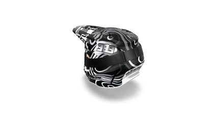 Fox V3 Helmet Wrap "Curve" Black/White