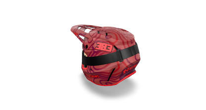 Fox V3 Helmet Wrap "Curve" Red/Dark Red