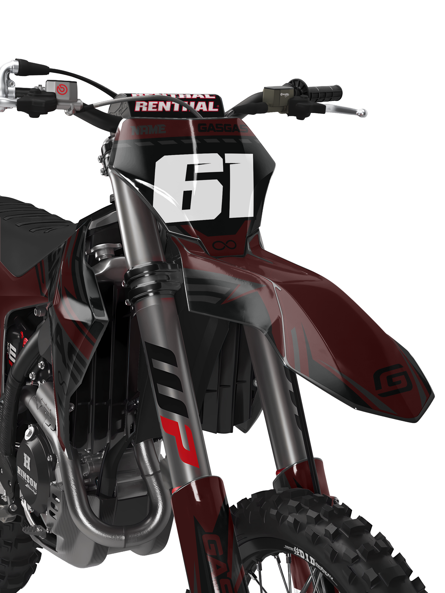 GasGas Semi-Custom "Ribbed" Maroon