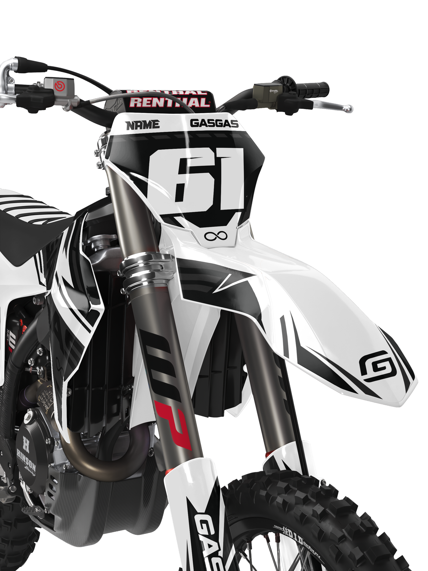 GasGas Semi-Custom "Ribbed" White