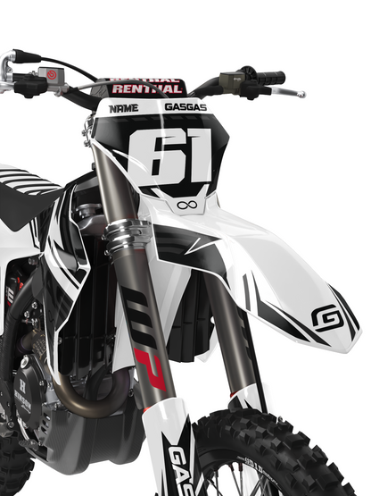 GasGas Semi-Custom "Ribbed" White