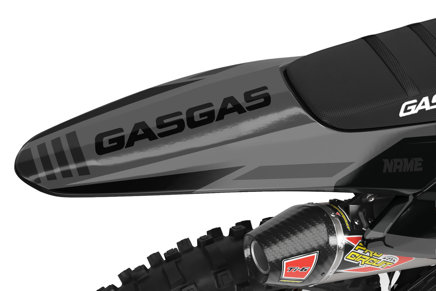 GasGas Semi-Custom "Ribbed" Gray