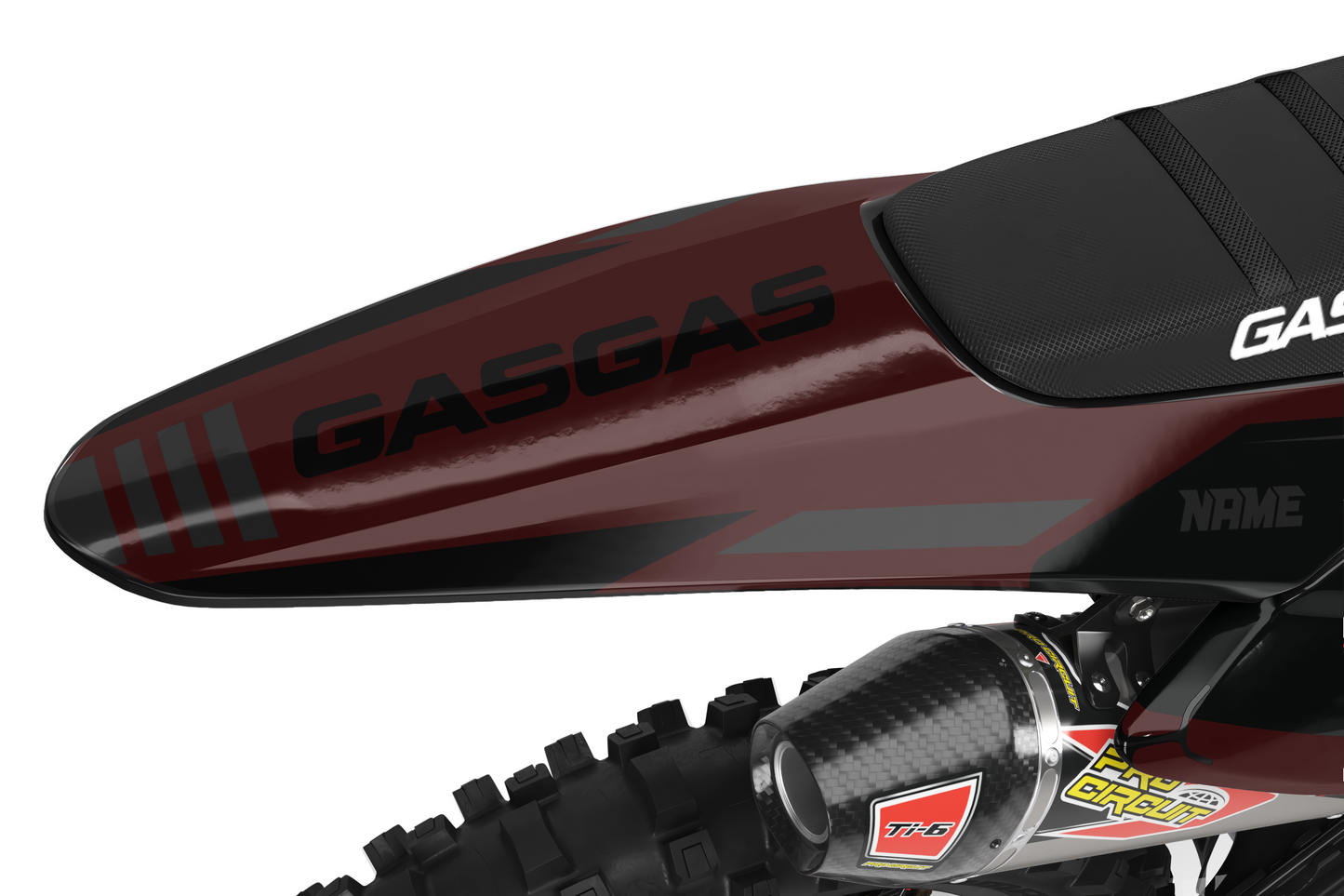 GasGas Semi-Custom "Ribbed" Maroon