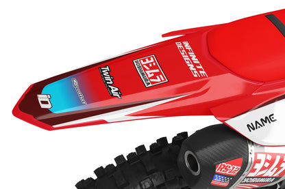 Honda Semi-Custom "Hostile" Dark Red/Aqua