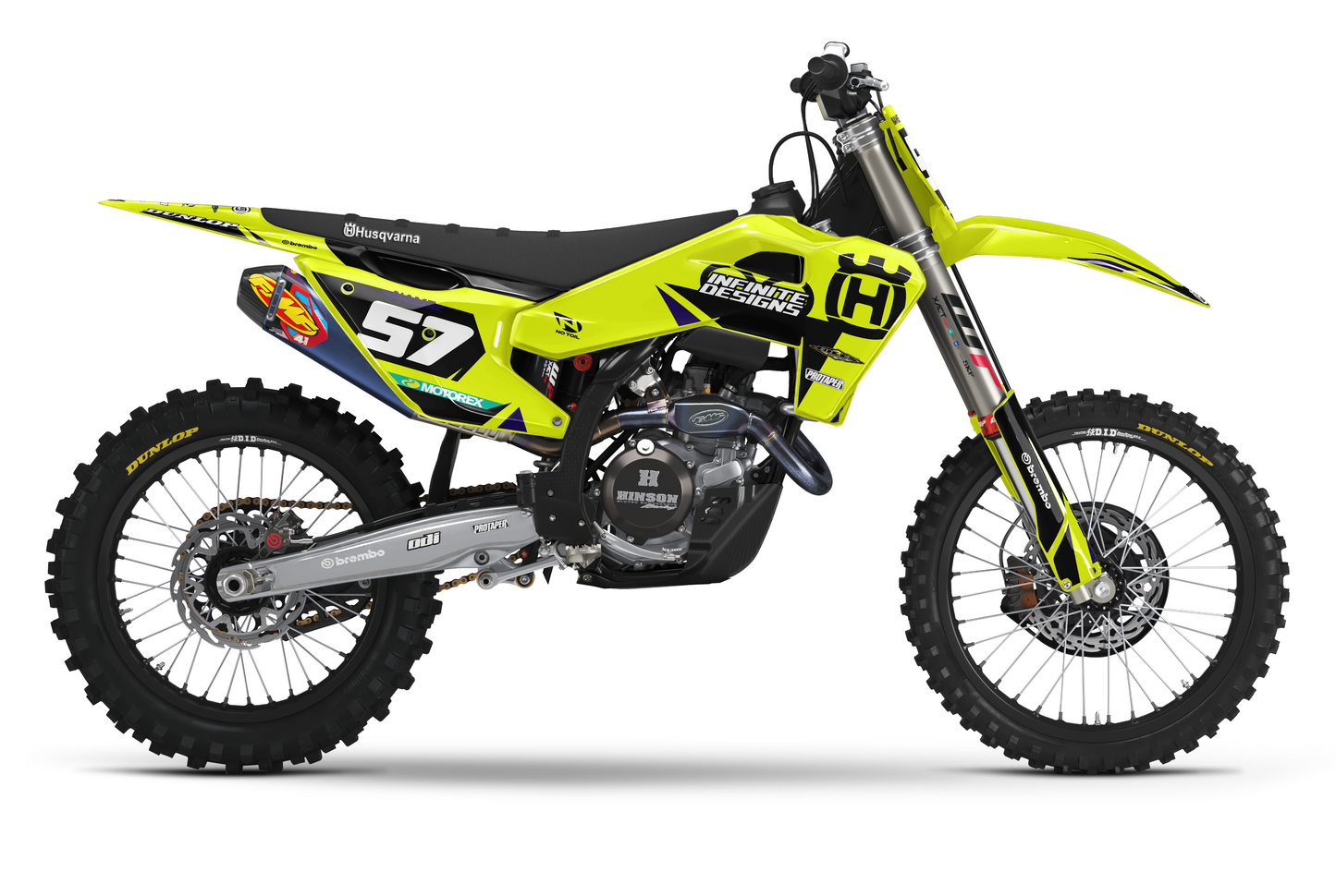 Husqvarna Semi-Custom "Rift" Yellow