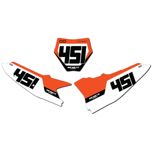 KTM Number Plates "Lean"
