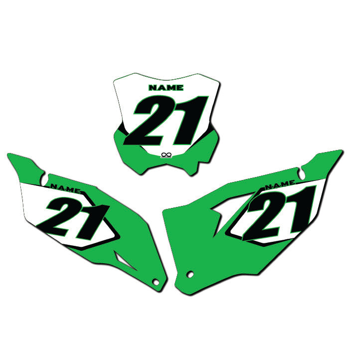 Kawasaki Number Plates "Ramped"