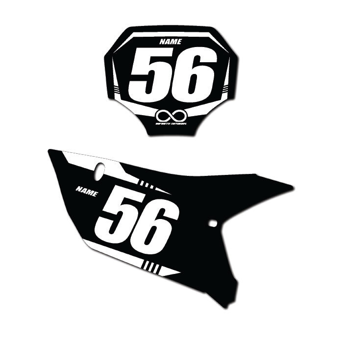Yamaha Number Plates "Stripe"