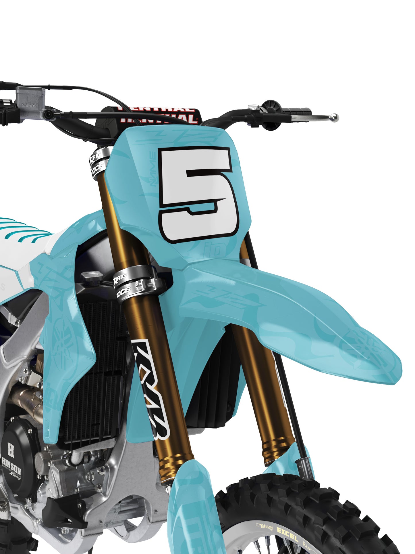 Yamaha Semi-Custom "Smoke" Aqua/White