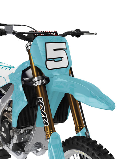 Yamaha Semi-Custom "Smoke" Aqua/White