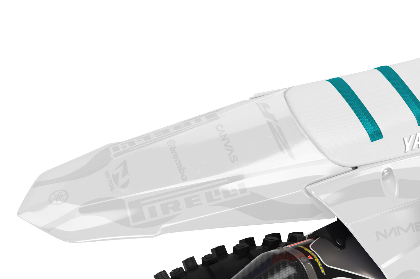 Yamaha Semi-Custom "Smoke" Aqua/White